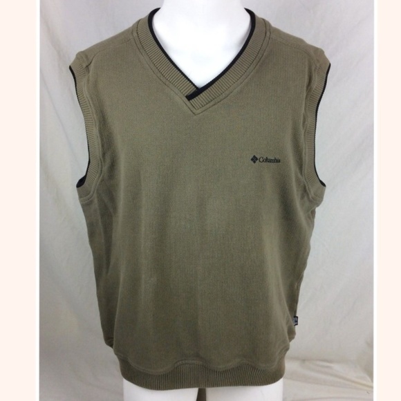 Columbia Other - Large Brown Golf Sleeveless Vest Shirt Sweater